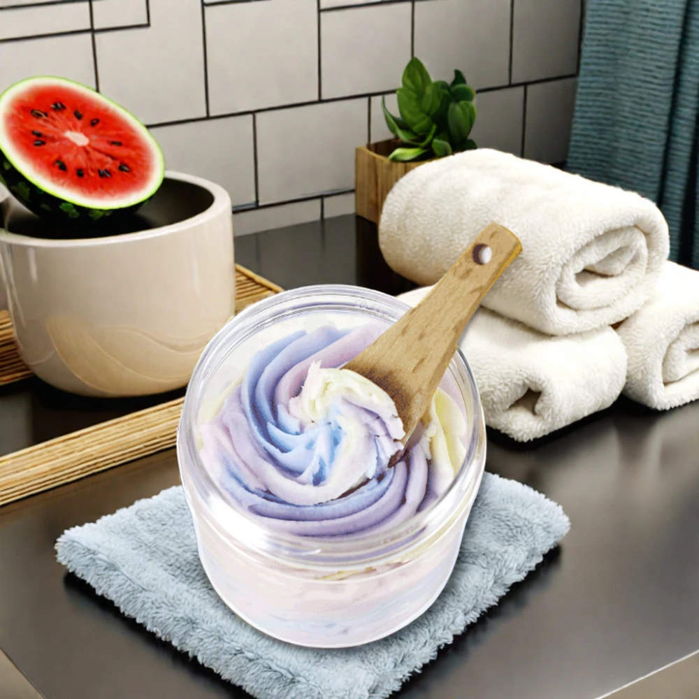Colorful Watermelon Smell Rainbow Butter with Ice Cream Texture Easy to Apply Bath and Body Moisturizing Body Butter for Adults