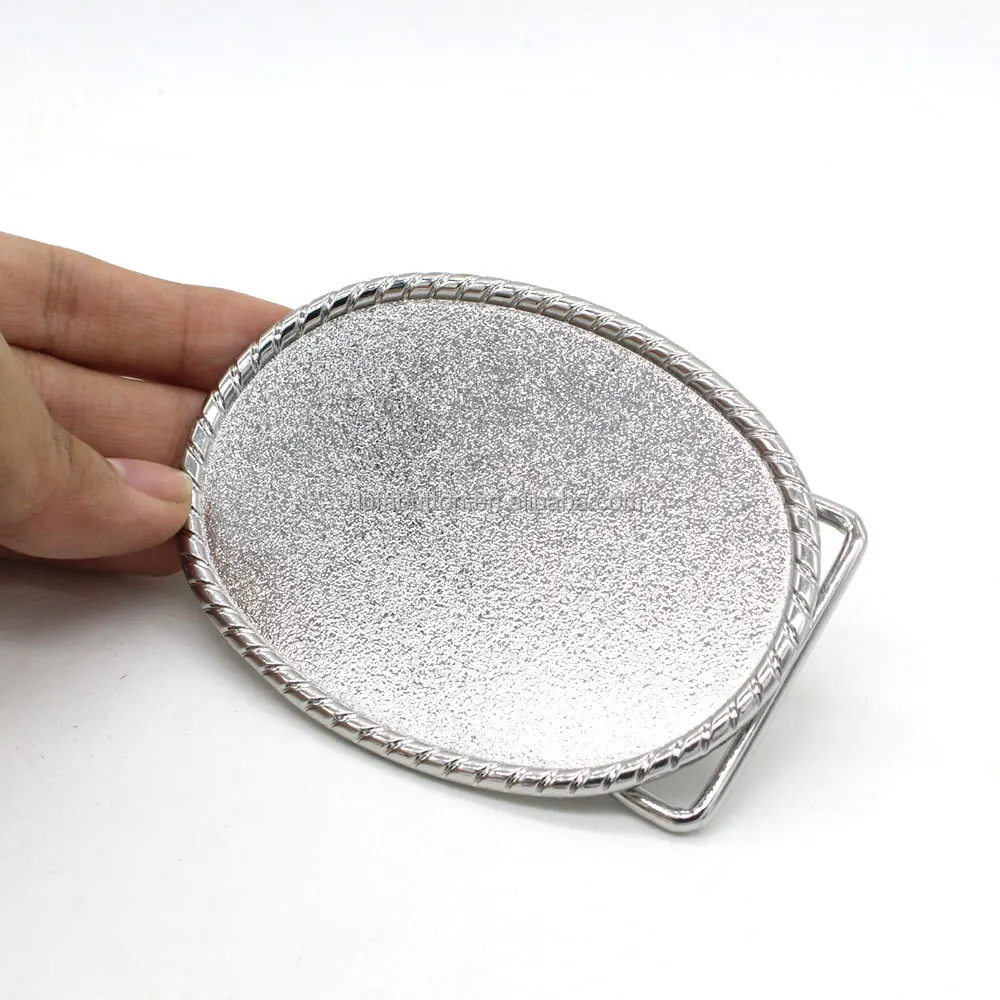 Manufacturer DIY Belt Buckle Blank Plain Western Custom Buckles with Rope Edge