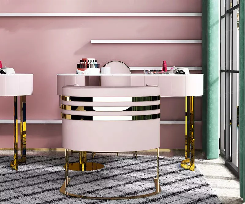 Ultra nail salon salon station manicure table and chair set salon decoration wholesale dust collector nail table