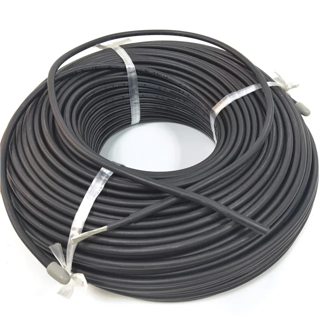 SeanRo 6mm2 TUV PV1-F dc red black single dual cable solar wire 6mm2 pv solar cable energy