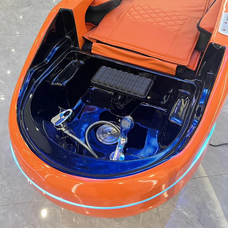 Luxury Multifunctional Salon Hair Spa Chair with Automatic Shampoo Massage Thai Steam Bowl Washing Head Bed Therapy