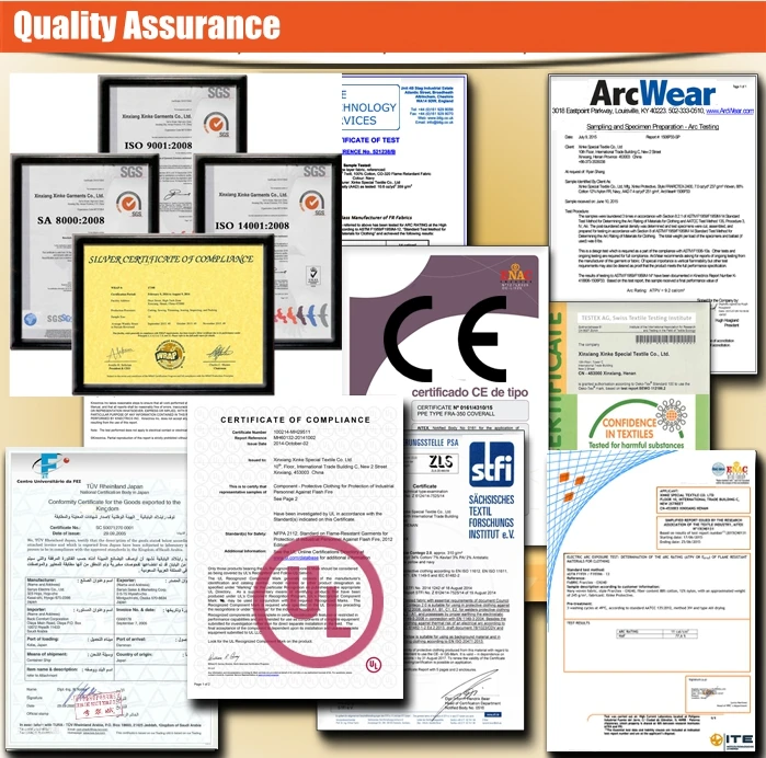 93% meta aramid, 5% para aramid, 2% anti static aramid FR anti fire flame retardant resistant fabric cloth plain