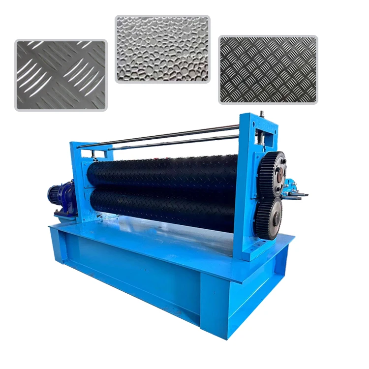 Quality customized Solid Embossing Rollers Metal Sheet Embossing Machine Metal embossing machine for different patterns for sale