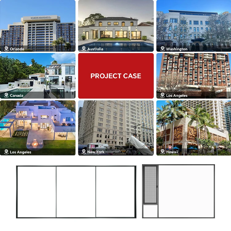 DERCHI black bifold folding window aluminium folding window exterior aluminum bi folding glass window