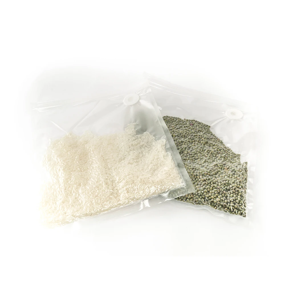 New air valve new technical Sous Vide Bags kits Reusable Vacuum food Zipper Bags for food  pump