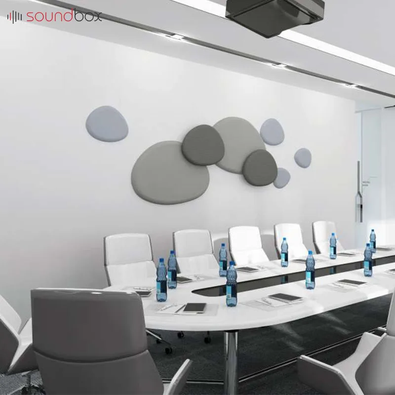 Soundbox custom materials soundproof hall insulation board sound-absorbing fabric panel for office wall ceiling