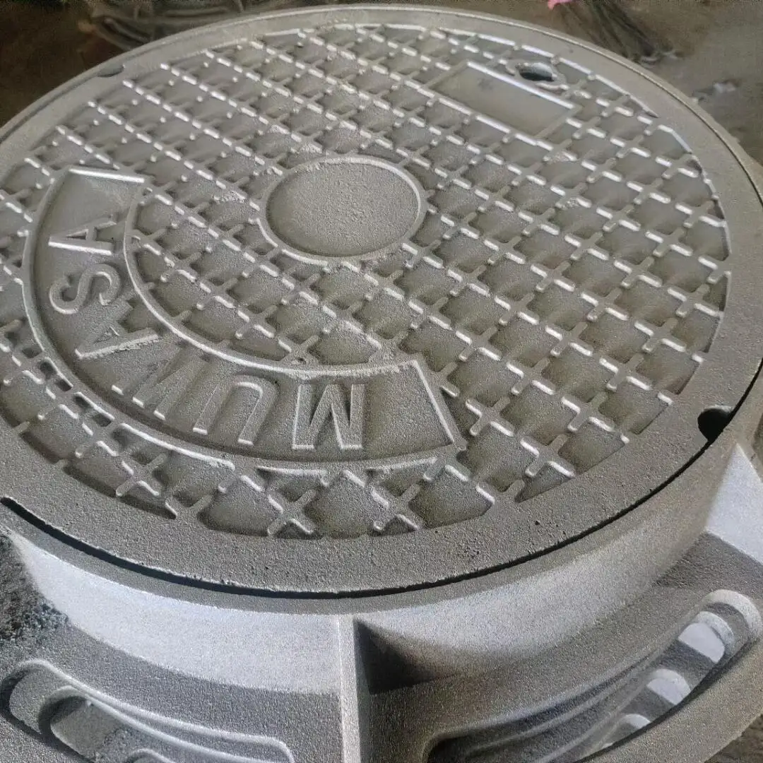Provide high quality cast iron manhole cover, square manhole cover, heavy D500 round manhole cover production and processing