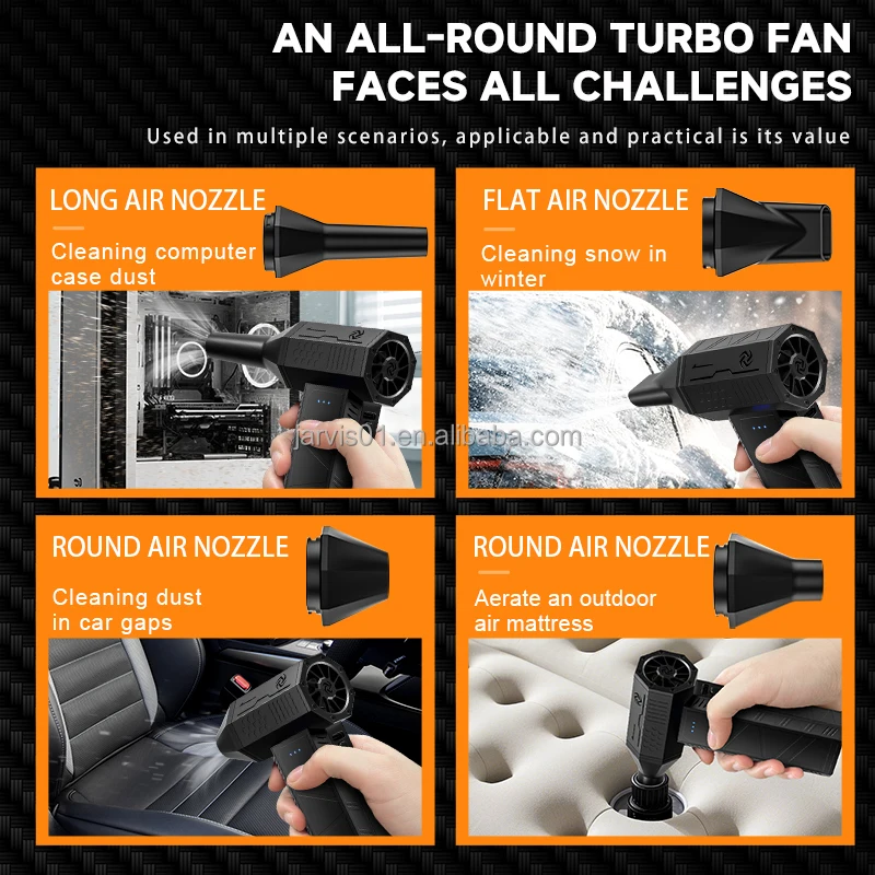 Jarvis Electric Air Duster and blower machine X3 MINI Air Duster mini turbo jet fan compress air duster &mini blower for BBQ