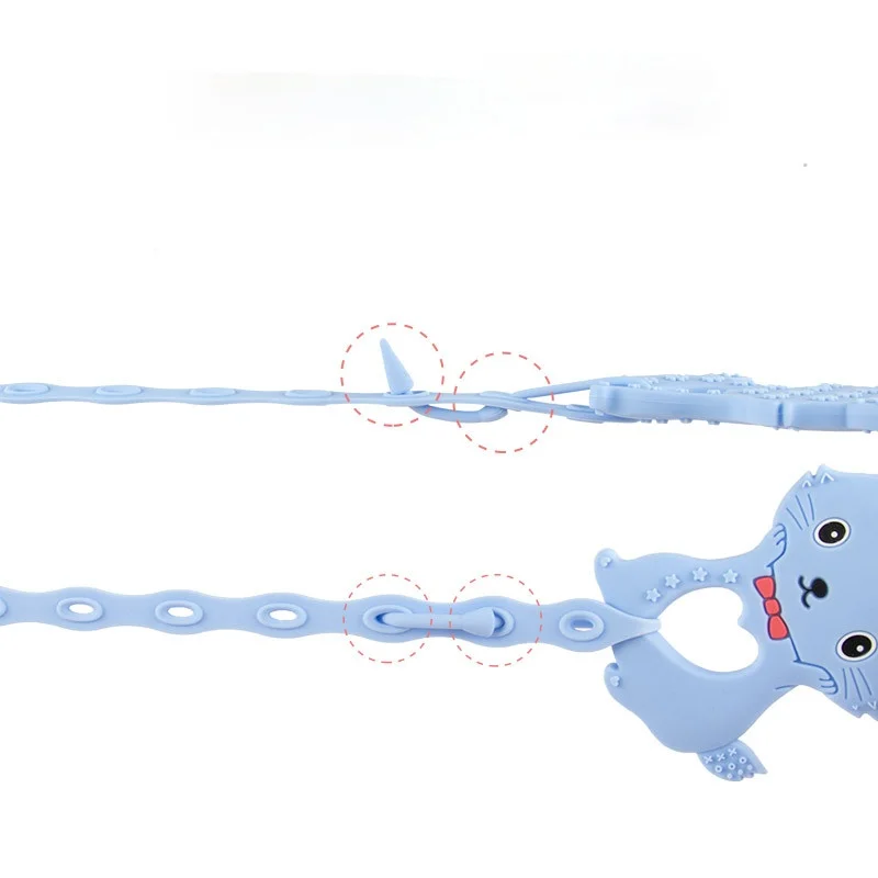 Hot Baby Toy Strap Adjustable Baby Teething Soother Infants Baby Pacifier Nipple Chain Clip Holder Sippy Cup Holder Strap 50PCS