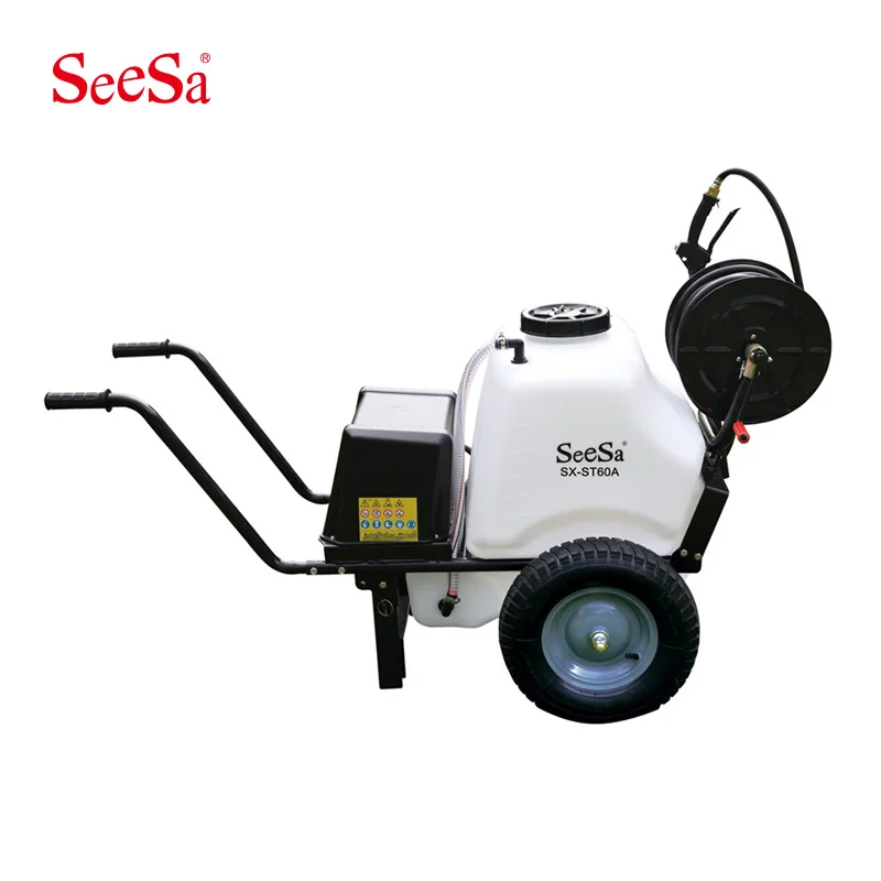 Seesa New Collection 60L 80L 100L agriculture wheel barrow electric sprayer