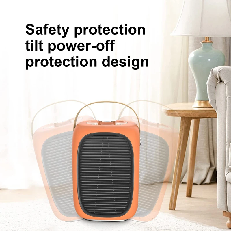 2022 New Design 1000W Winter Heating Plug In Portable Home Office Use  Electric Fan Heater