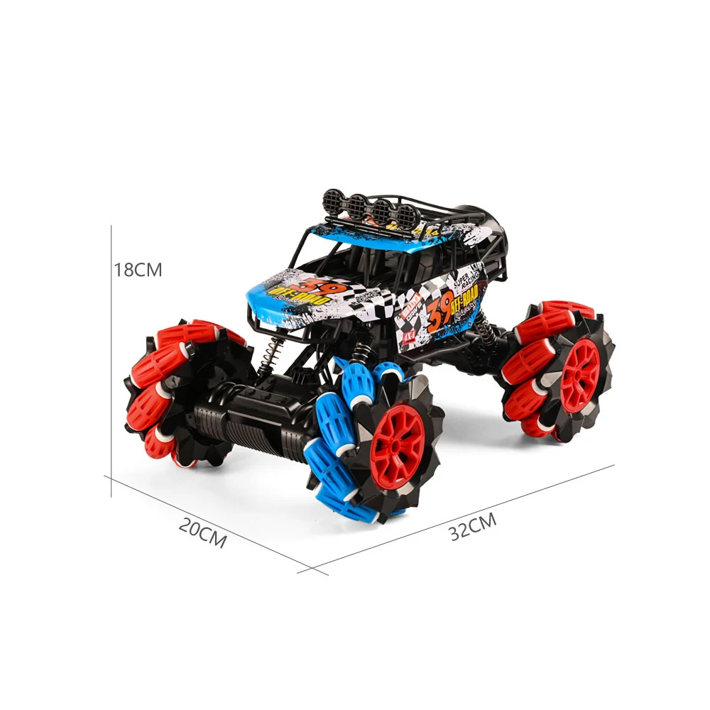 RC 1:12 scale Alloy 4 Wheel Drive Off-Road Rock Climber Vehicle 2 Remote Control mode High Speed Racing Car