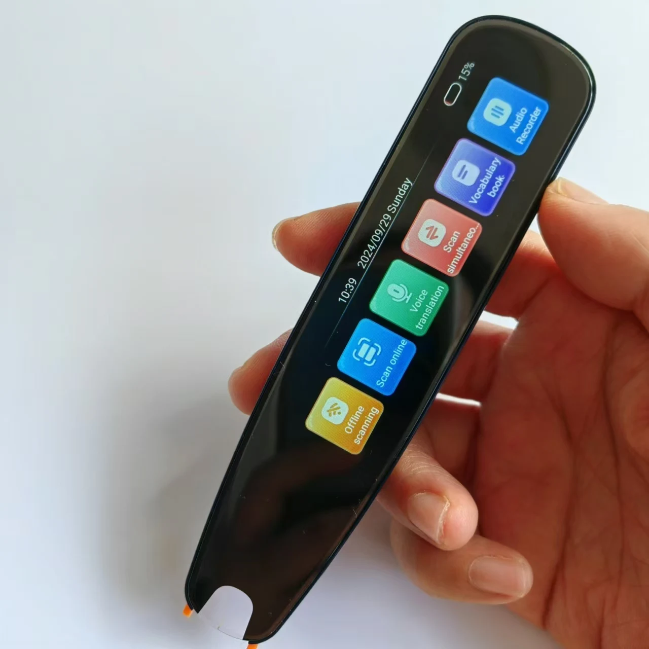 Hot-selling 3.69 inch touch screen text scanning voice translator pen for learning language, reading books, business assistant