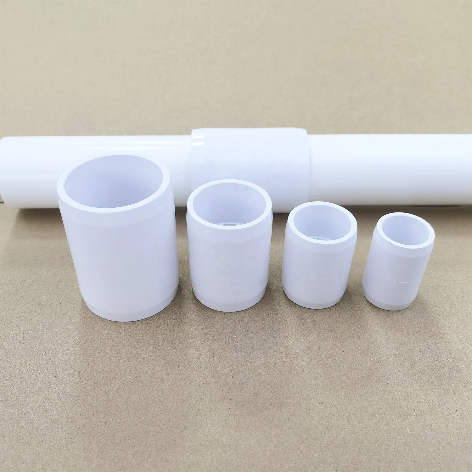 Hot Sale PVC Pipe Fittings Coupling Coupler 1/2-1-1/4 inch pvc couplings union fittings