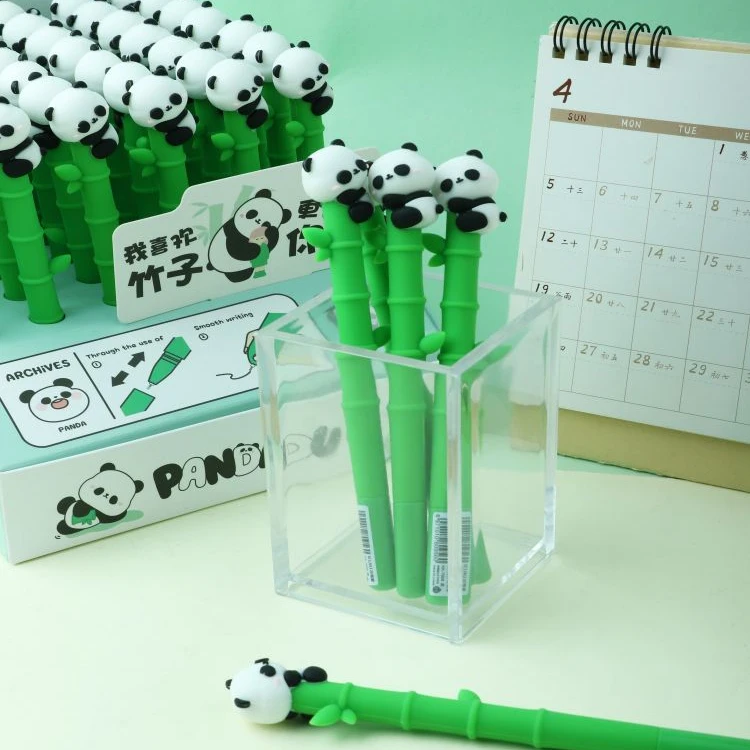 best selling heat sensitive disappearing ink 0.5mm erasable panda gel pens supplies stationery