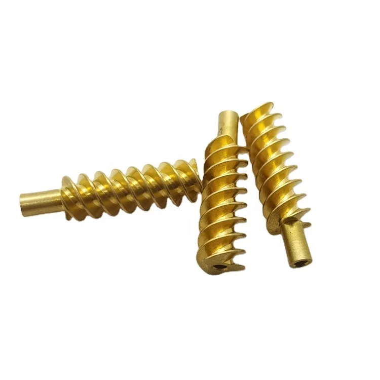 
China OEM customized motor output brass worm wheel gears 