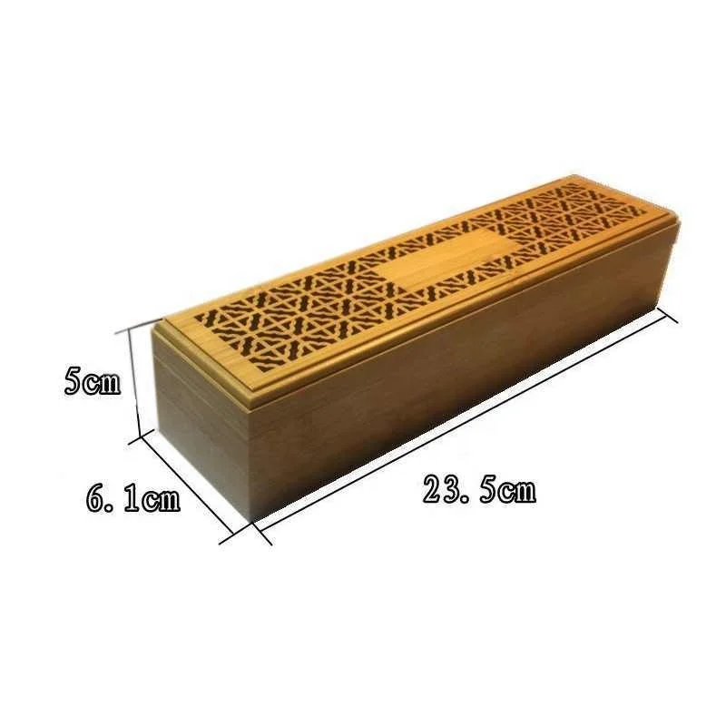 Incense Burner Incense Stick Holder with Drawer Joss-Stick Box Hollow Aromatherapy Zen Lying Censer for Home Office Teahouse