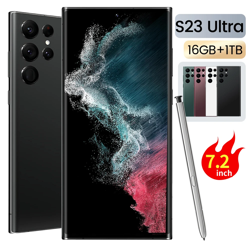 2023 NEW smartphone S23 Ultra 5g Phone 7.2 Inch 16Gb + 1Tb Android Smartphone Android 12.0 Mobile Phones
