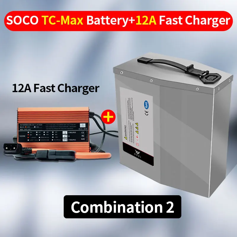 For super soco tc max Battery Spped-Up Controller Fast Charger Free Large Capacity Batteries Direct Replacement