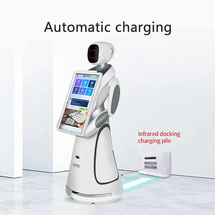 intelligent robot computerized artificial  advanced science and technology autonomous navigation business advisor support robot