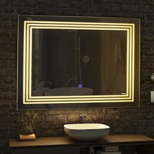 Bathroom New Design Large Size Engraving Mirror  Magic Salon  Infinity Smart Led Bathroom Mirror,different Patterns Mirror