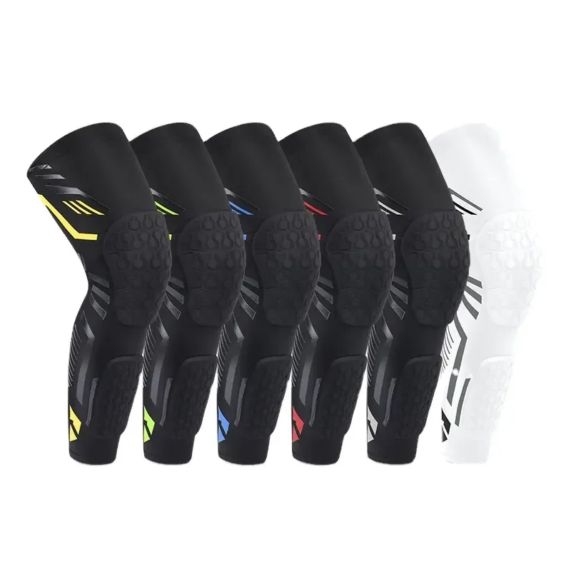 Youth Adult Volleyball Football Basketball Sports Knee Pads Thick Sponge Anti-slip Collision Long Compression Leg Sleeves Braces