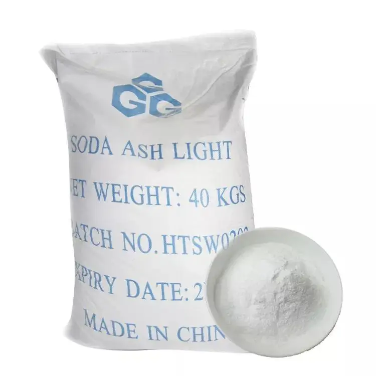 Soda ash light na2co3 sodium carbonate Soda Ash dense powder  best quality manufactures price in china
