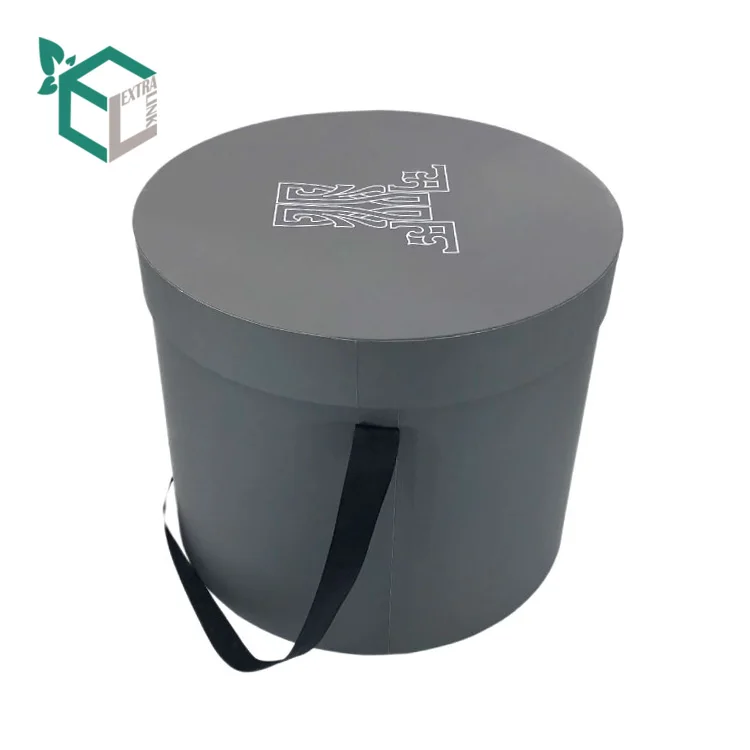 
Wholesale Custom Large Rigid Paper Round Flower Gift Box 