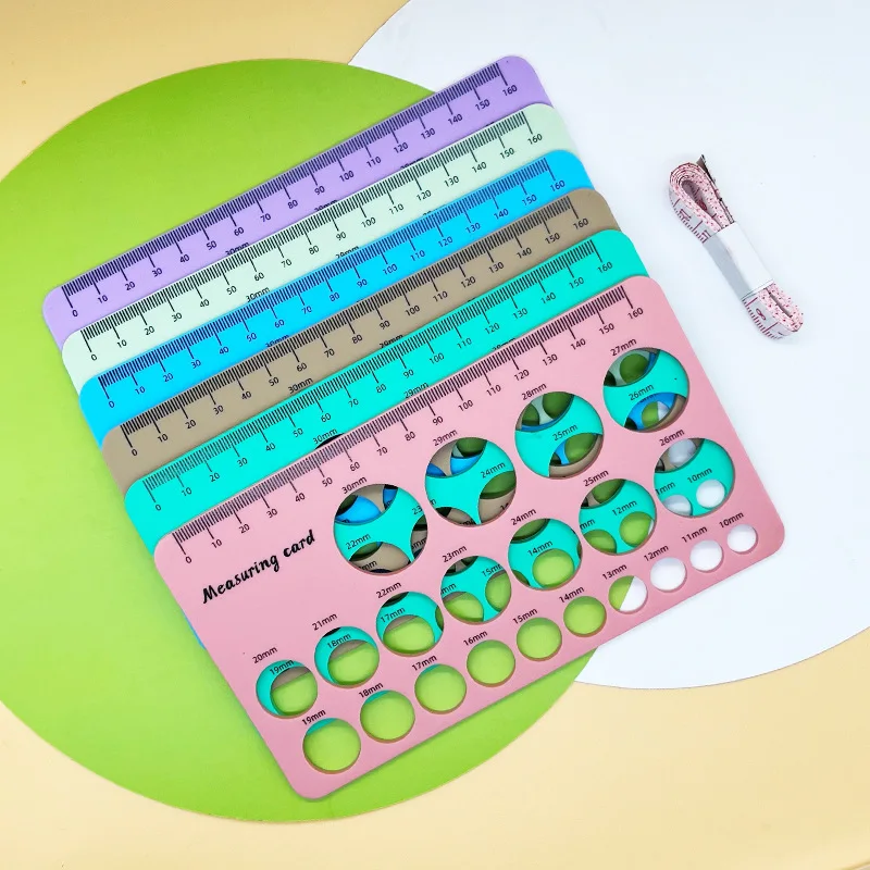 Hot selling silicone nipple rulers measuring card Breast Flange Sizing Measurement Tool