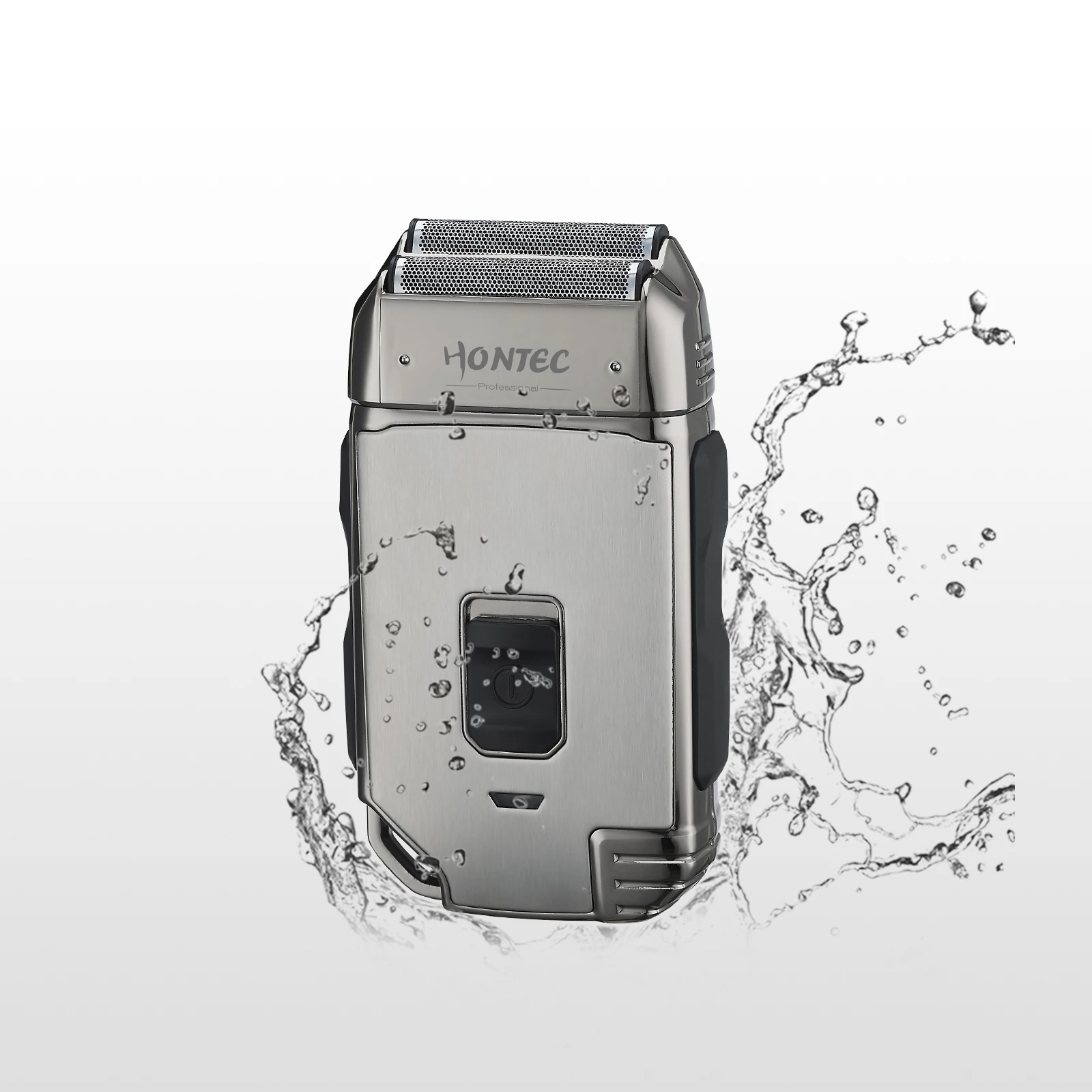 Hontec MR-108B portable USB rechargeable foil shaver with double staggered-head electric shaving machine IPX6 waterproof razor