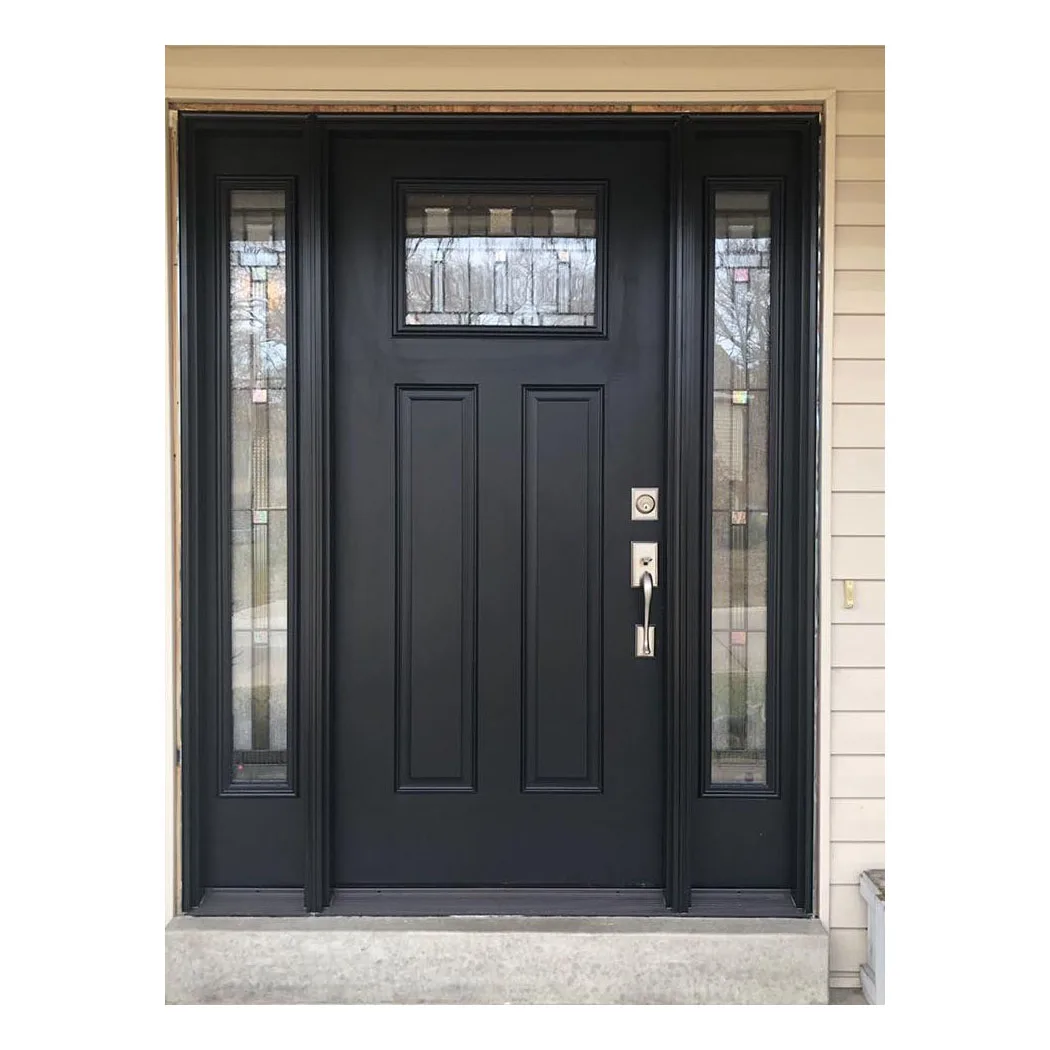 Ace Wood International Style Video Entrance Door Lock Pivot Entrance Metal Door With Thermal Break Modern Design Entrance Door