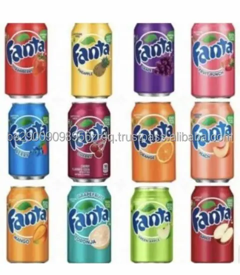 AMERICAN FANTA BLUEBERRY, FRUIT PUNCH, TORONJA FRUIT CAN 355ML