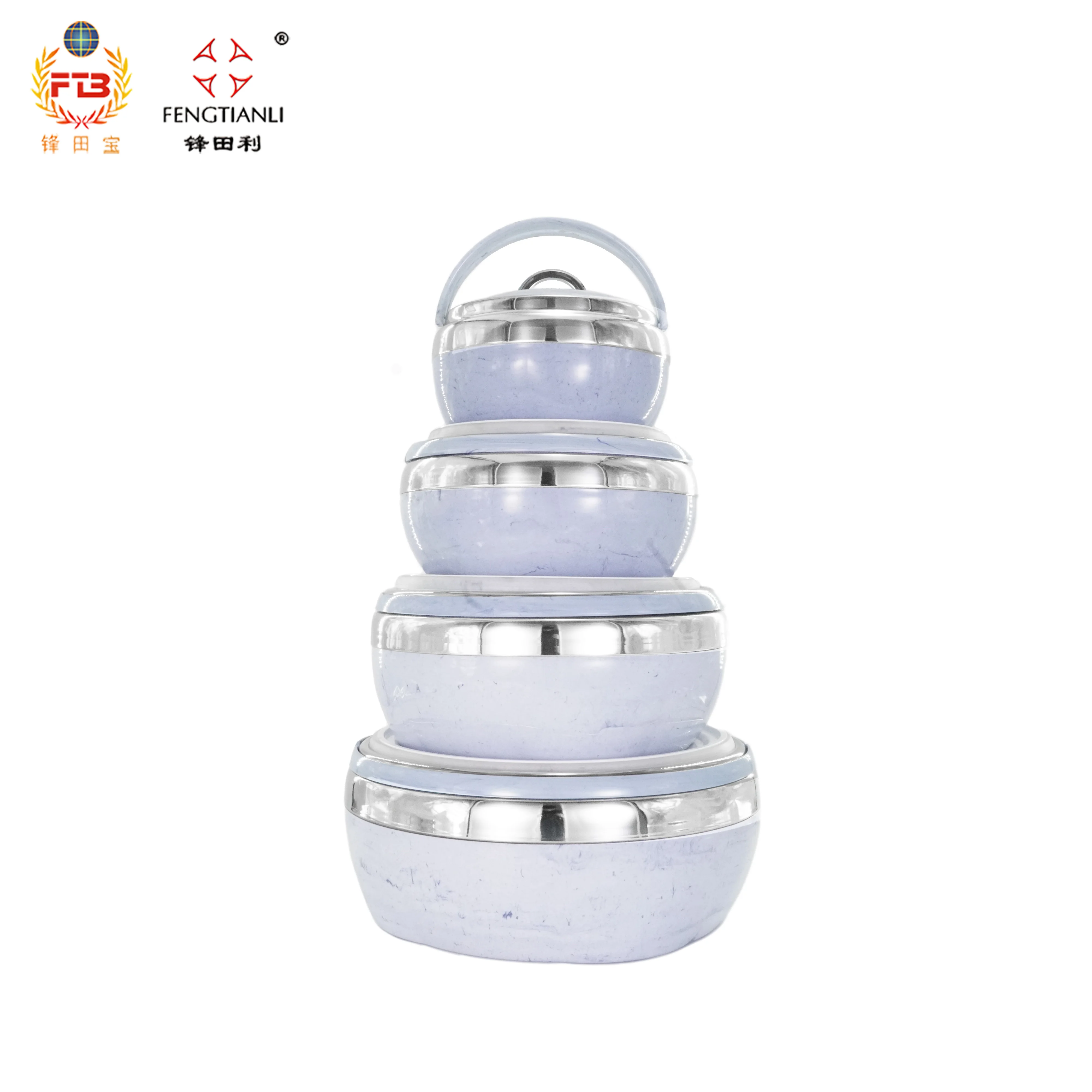 Fancy Tableware Food Serving Casserole Pot Stainless Steel Casserole Dish With Lid Set Of 4 Food Warmer Food Heated Pot