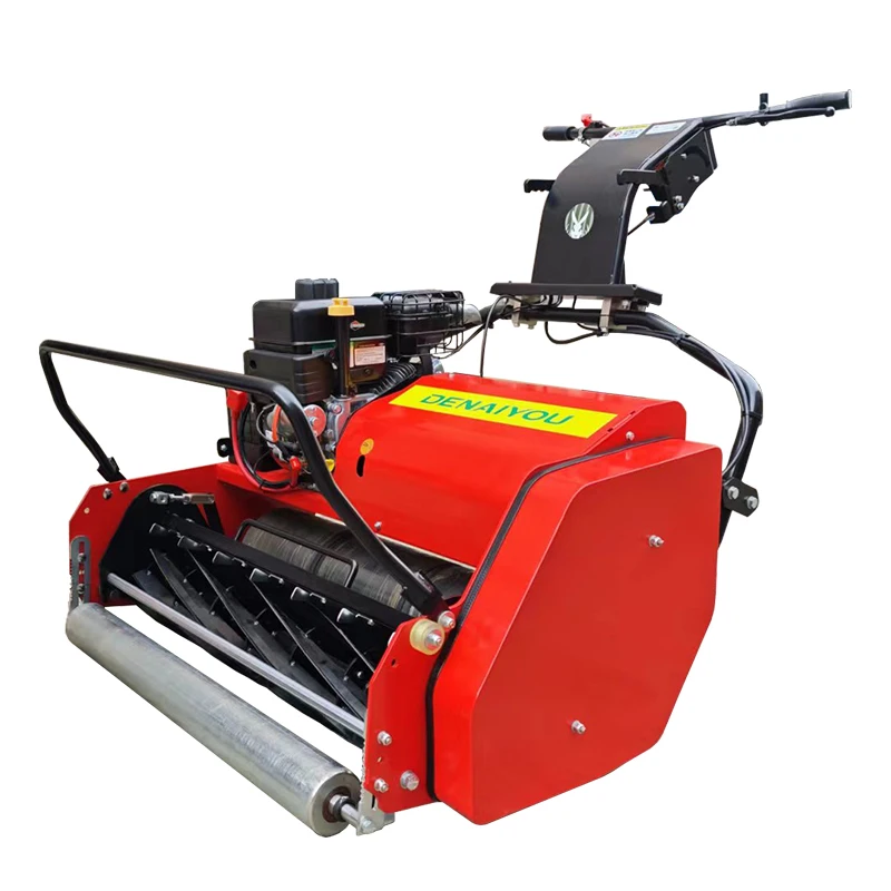 High performance green gasoline lawn mower industrial grade four stroke optimal cutting lawn electric start wide working area
