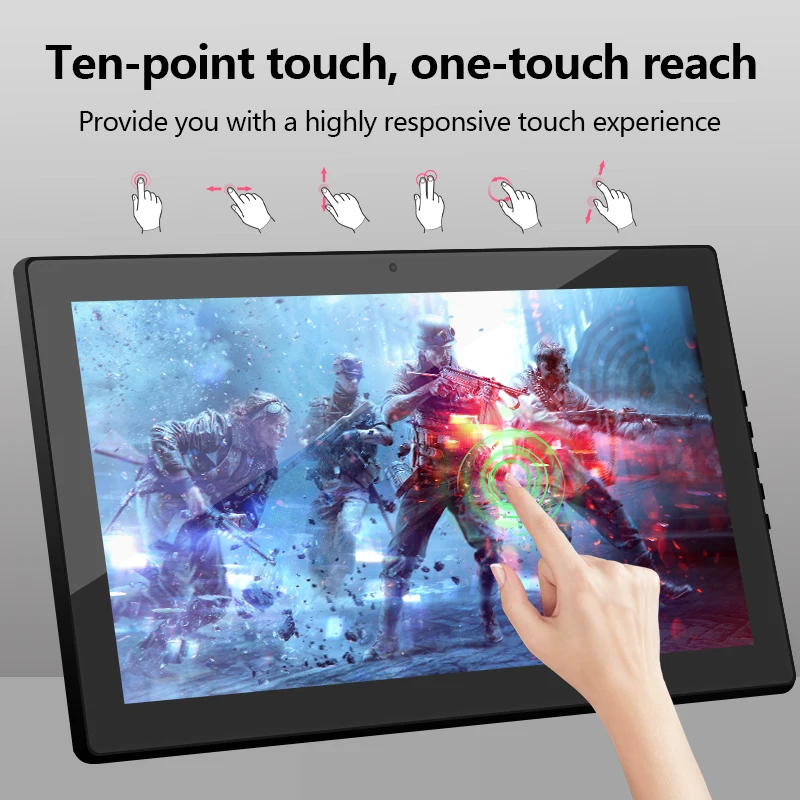 18.5 Inch Touch Monitor Touch Screen Embedded installation IP65 open frame rugged capacitive touch screen monitor
