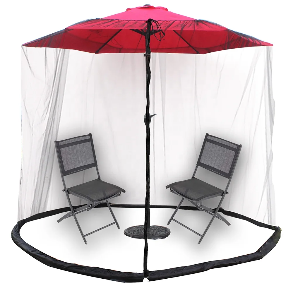 Patio Umbrella Mesh Patio Umbrella Mosquito Net Outdoor Insect-Proof Net Umbrella Accessories