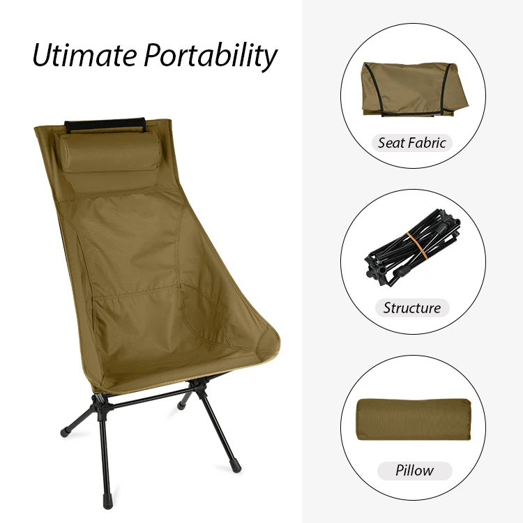 Wholesale Outdoor Cheap Custom Lightweight Aluminum Adjustable Ultralight Portable Light Folded Beach Foldable Camp Chair
