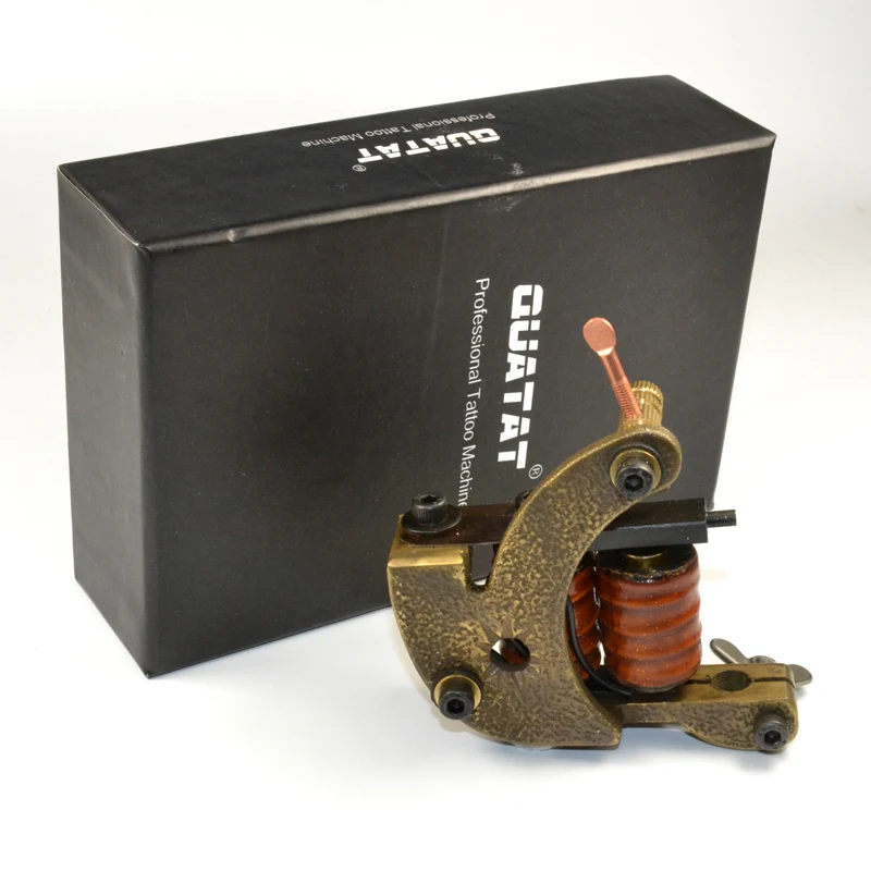 QUATAT Brass 10 wraps Handmade Brass Frame coil tattoo machine frame tattoo machine coil