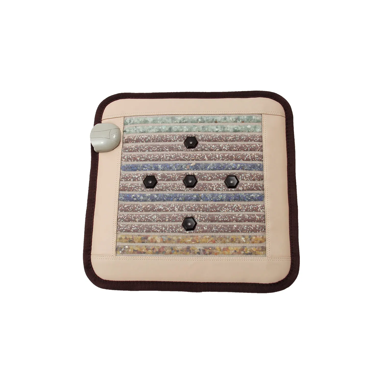 korea thermal therapy tourmaline stone pad magnetic amethyst long wave vlf mattress far infrared healing amethyst mat