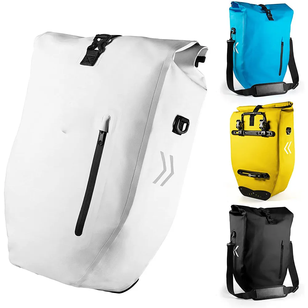 Factory Wholesale Big Capacity 28L Bicycle Rear Rack Saddle Bicycle Pannier Bag waterproof bicycle bag