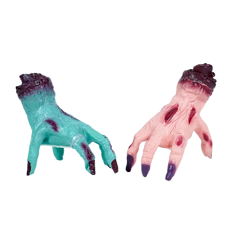 Wholesale Halloween Decoration Scary Horror Props Moving Running Hand Voice Animated Electric Toy With Free Sample