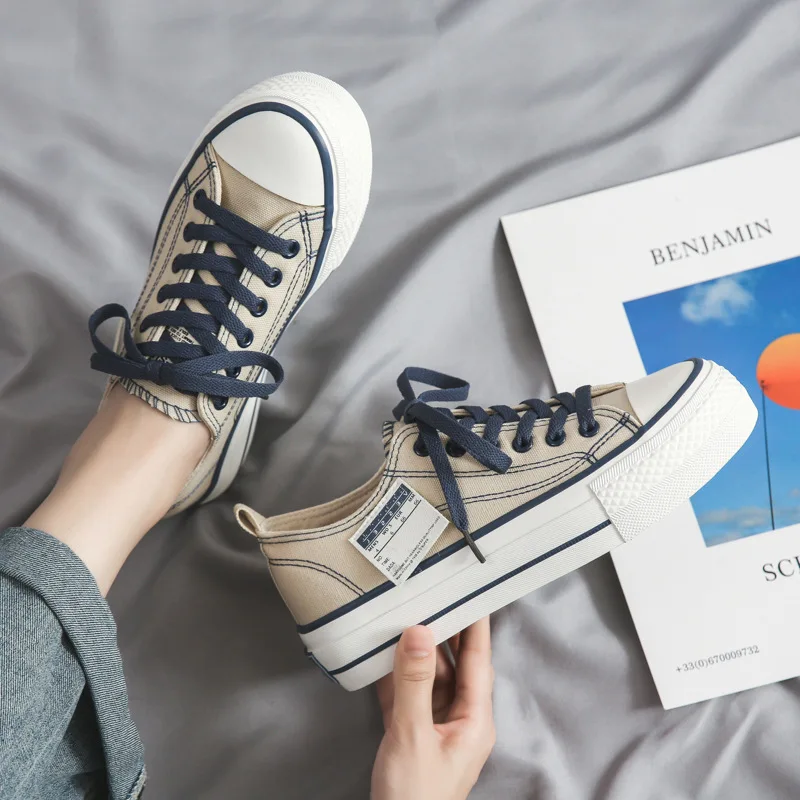 Board large size designers women Shoes Platform  Fashion Trending Casual canvas shoes woman sneaker