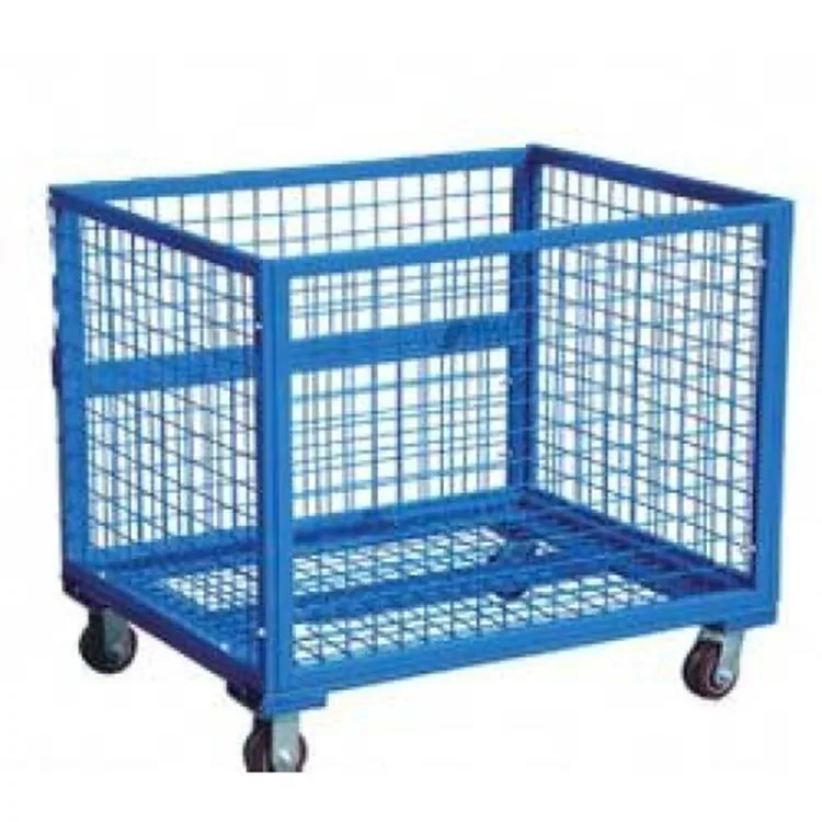 Складная сетчатая проволочная Клетка по заводской цене, контейнер из проволочной сетки индивидуального размера, серебристый, синий, черный, сделано в Китае