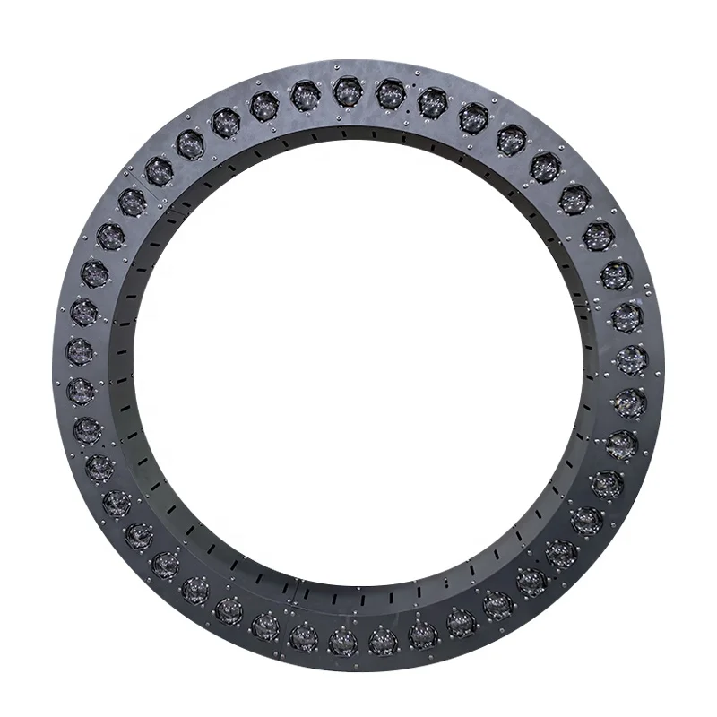 Supershow Kinetic Ring DMX Winch Stage Kinetic Led Lifting Beam Led Circle Ring Light for Nightclub Party Disco
