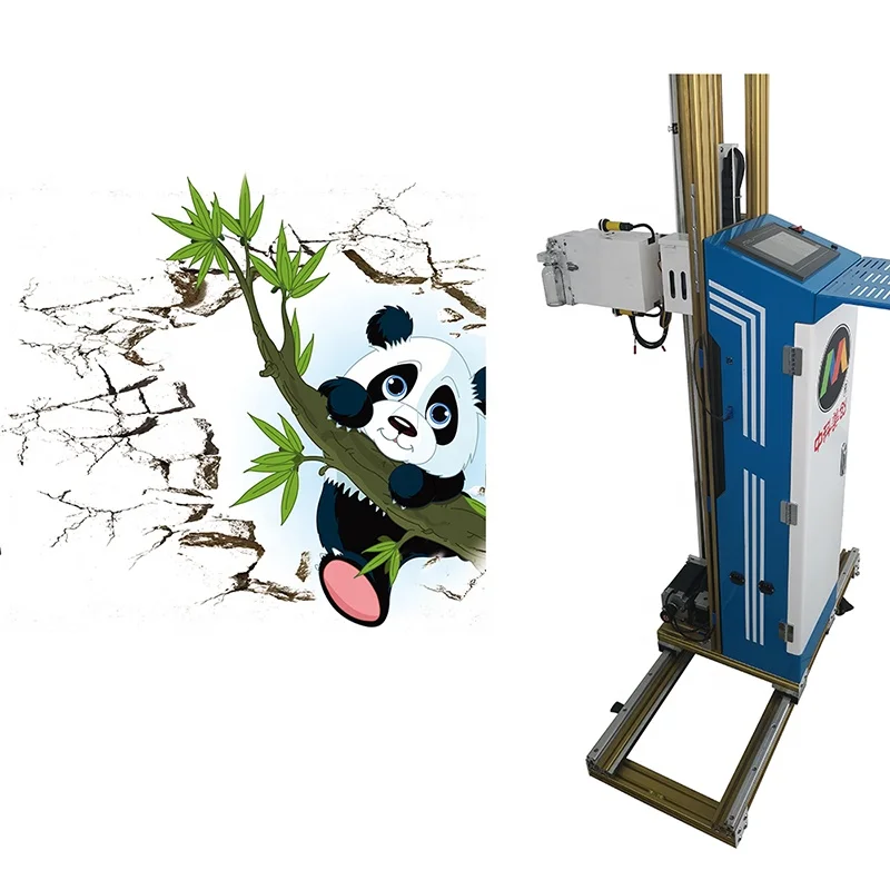 3D Intelligent Direct Wall Printing Machine By Using Special Water Based Ink For Printing