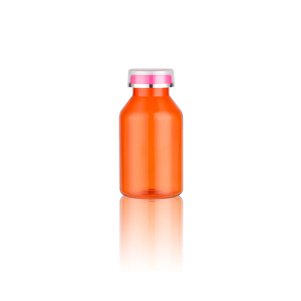 GENSYU Orange Customized Empty Classical Design Nutrient Supplement Pill Bottle Canister