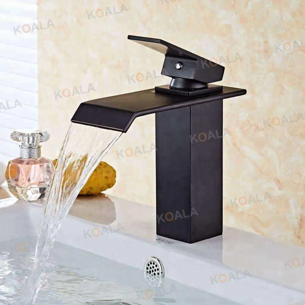 Economic Sanitary 1 Function Single Handle Luxury Waterfall Led Basin Traditional Stainless Steel Taps