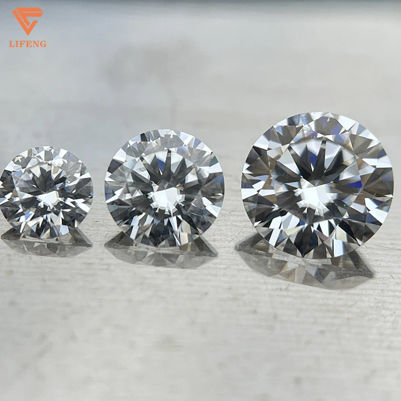 Lifeneg ready to ship Round Brilliant cut loose moissanite diamond   D vvs moissanite stone in wholesale price for jewelry
