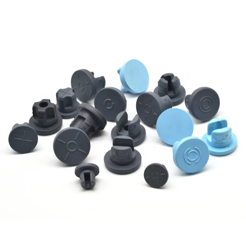 China supplier medical glass bottle rubber stopper high quality 13mm butyl rubber stoppers for injection vial