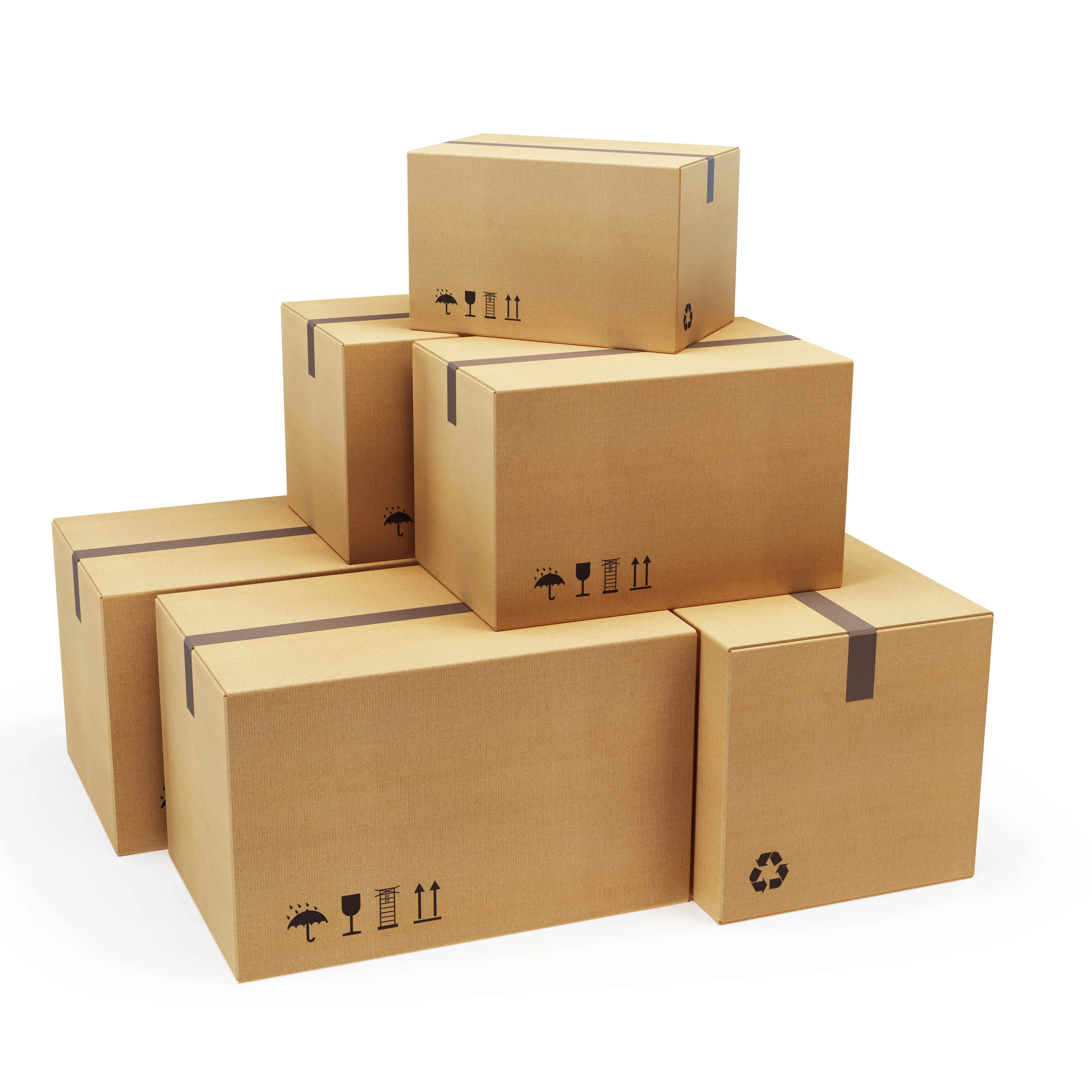 Manufacturer Custom Logo Recyclable Paper Cardboard Moving Printed Mailing Packaging Delivery Shipping Corrugated Carton Box
